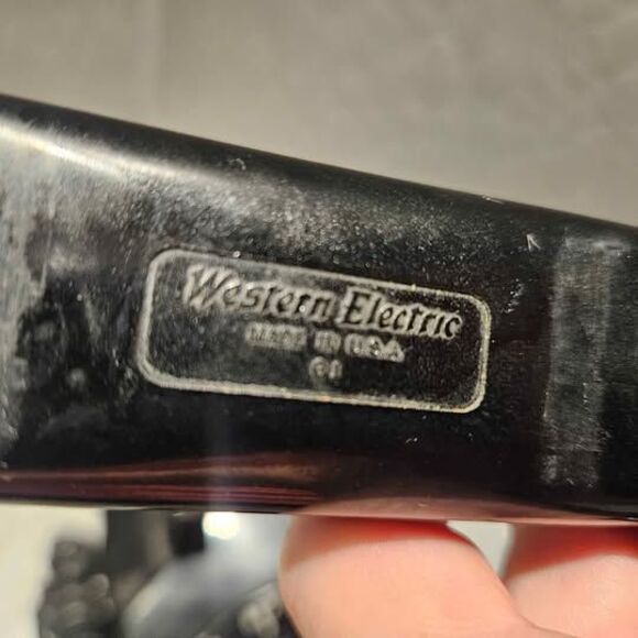 Western Electric Black Metal Rotary Style Phone Telephone - Picture 5 of 10